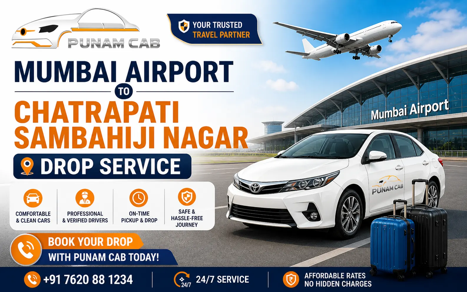 Mumbai Airport to Chhatrapati Sambhajinagar Drop