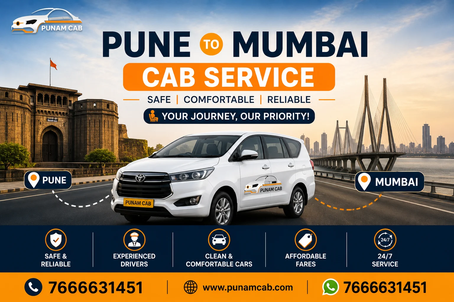 Pune to Mumbai Cab