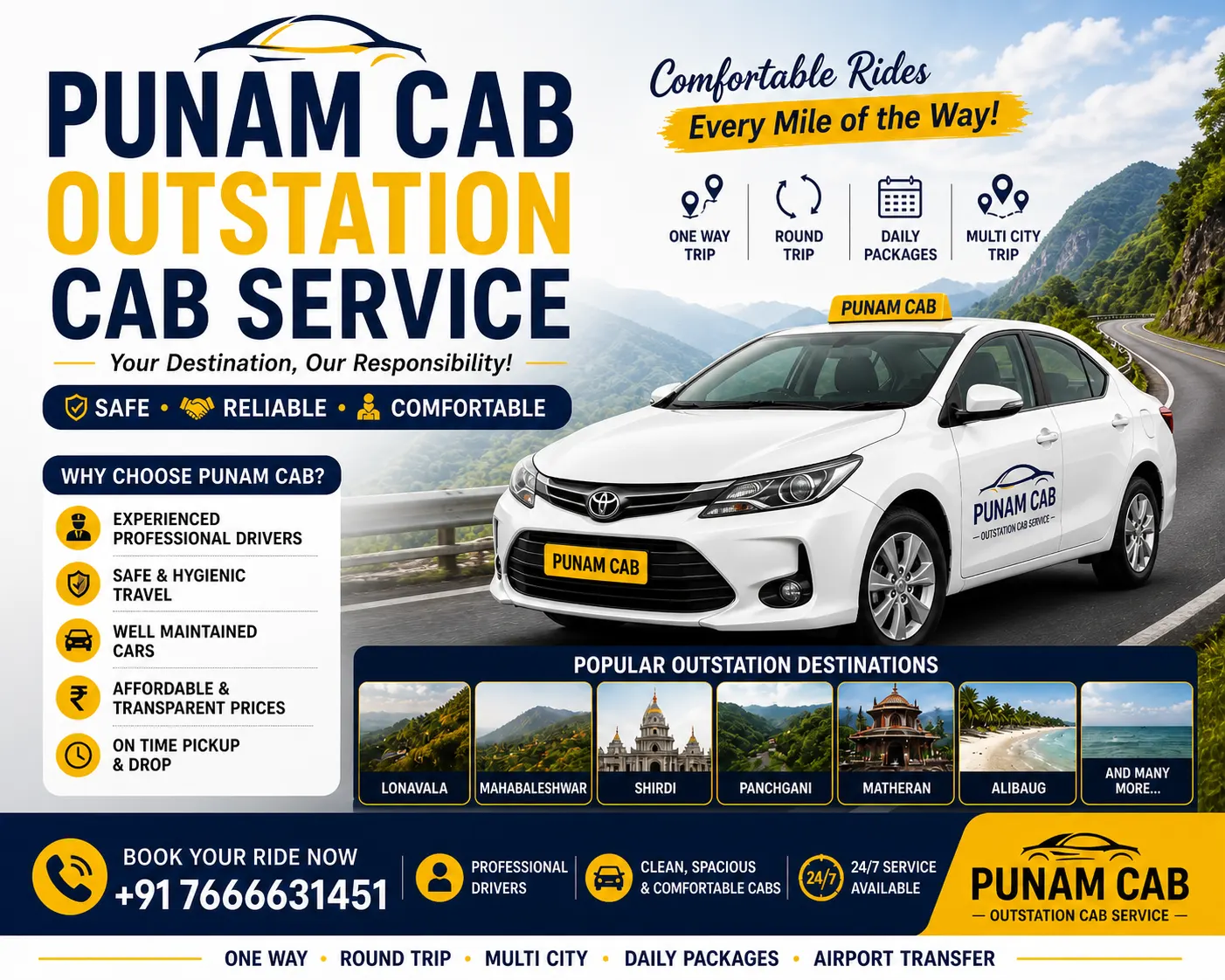 Best Outstation Cab Service in Pune